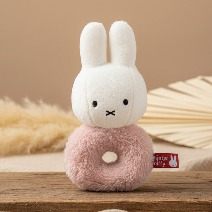 Rassel-Greifling Hase Fluffy pink | Miffy x Tiamo