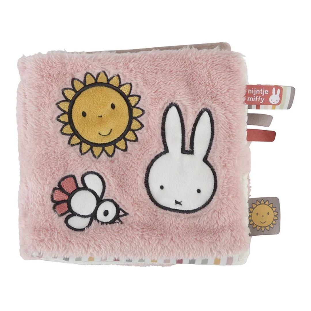 Stoffbuch Fluffy mit Aktivitäten pink | Miffy x Tiamo