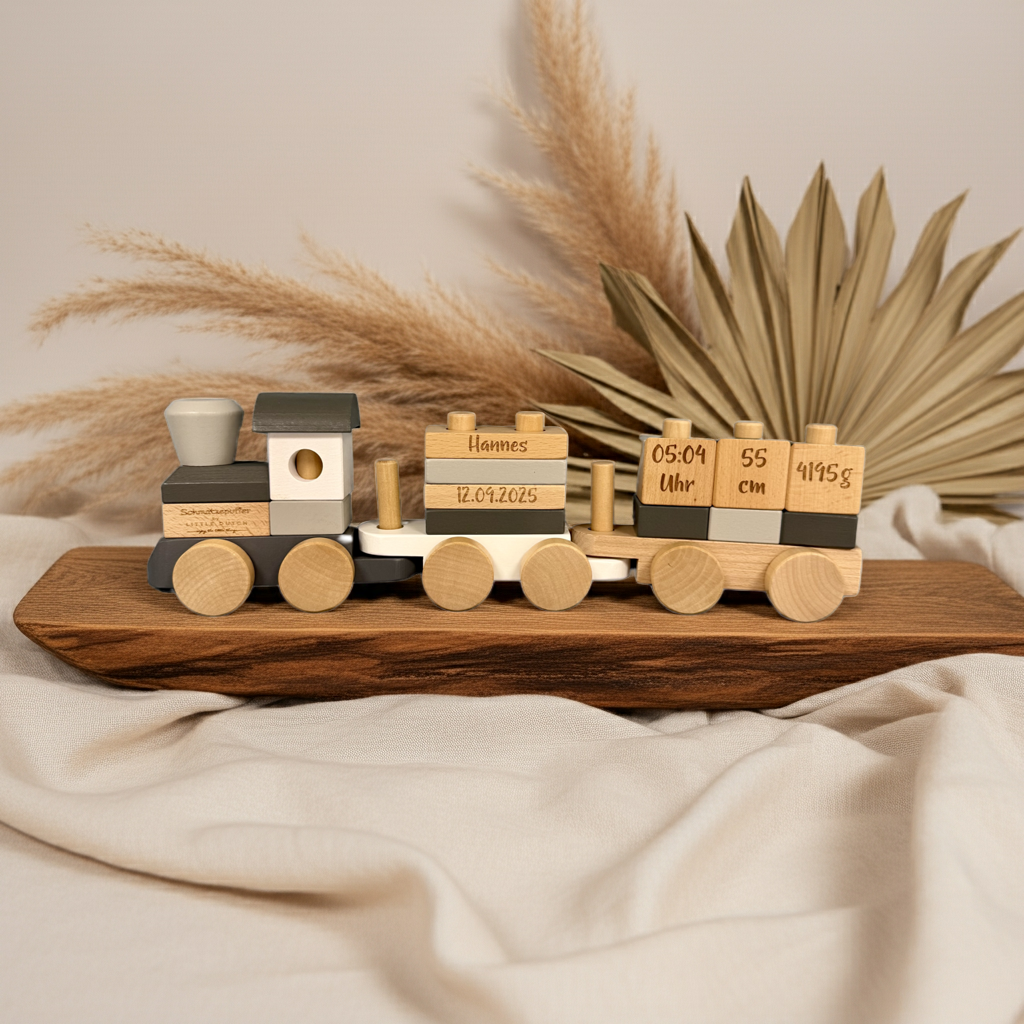 Holz-Zug Exclusive Edition - Zur Geburt | Little Dutch