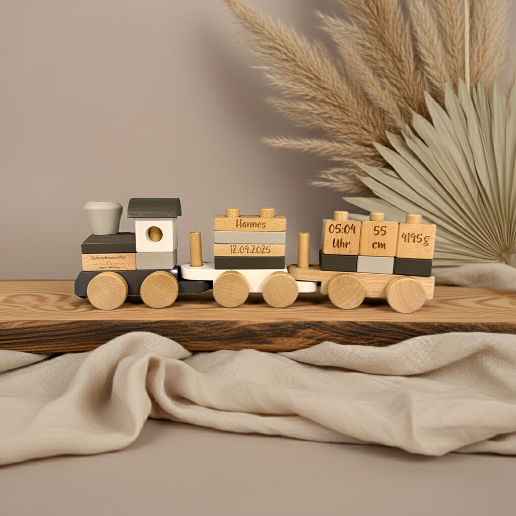 Holz-Zug Exclusive Edition - Zur Geburt | Little Dutch