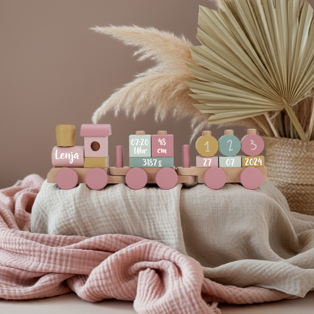 Holz-Zug Fairy Garden "Zur Geburt" | Little Dutch