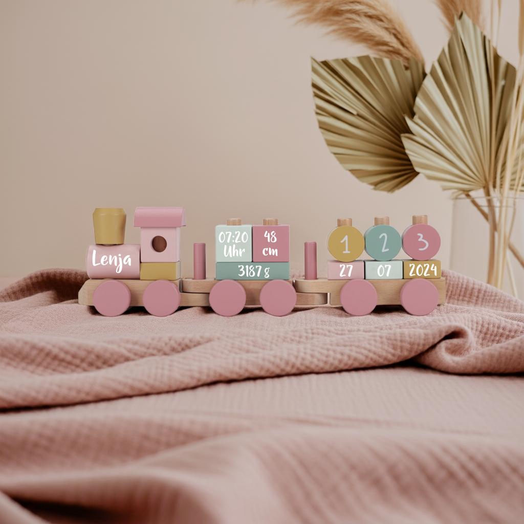 Holz-Zug Fairy Garden "Zur Geburt" | Little Dutch