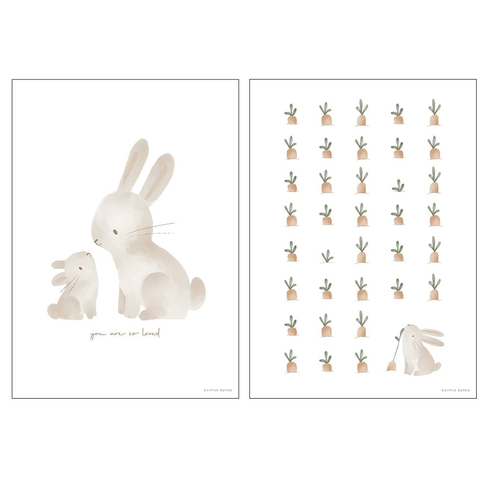 Poster A3 Baby Konijn | Little Dutch
