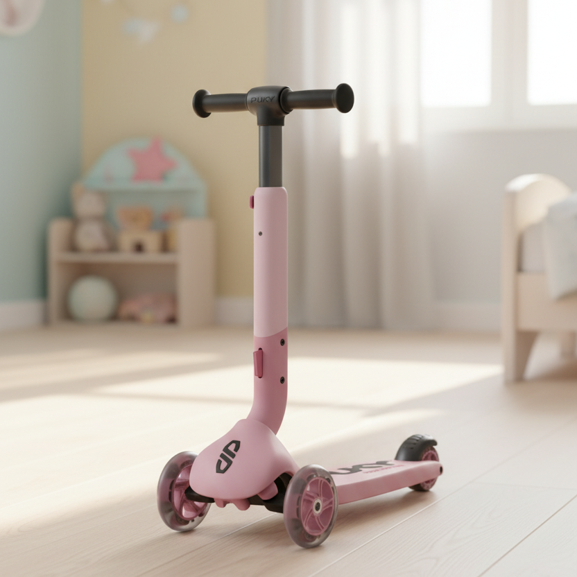Scooter Puky Push LED Wheels Raspberry rosa | PUKY