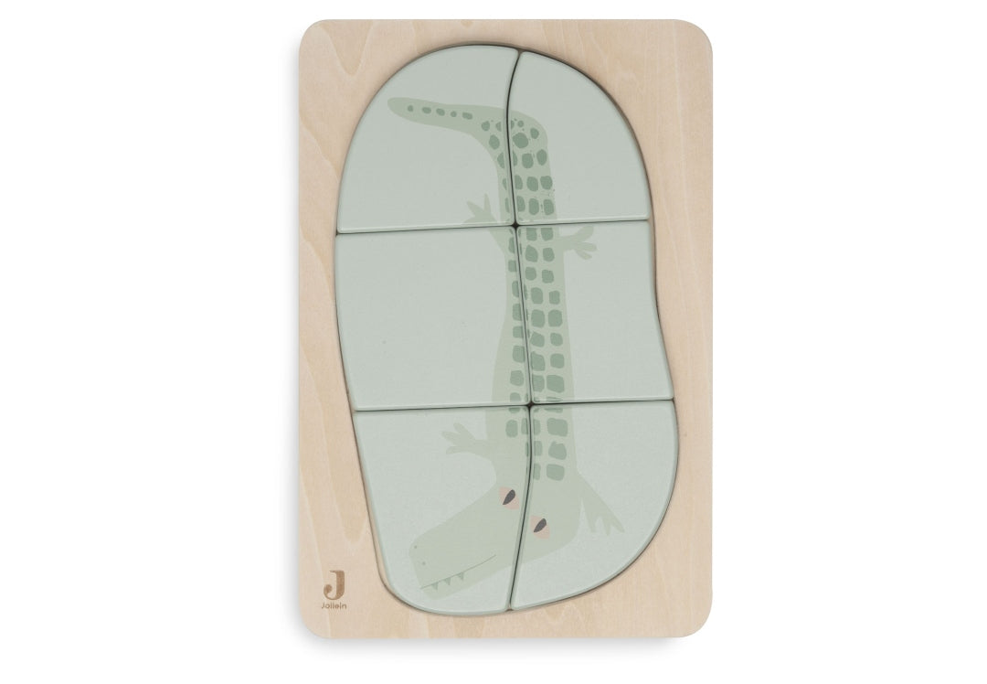 Puzzle aus Holz Croco | Jollein