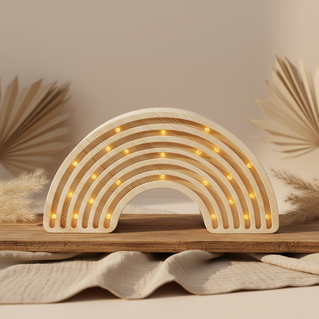 Lampe Regenbogen Holz | Little Lights