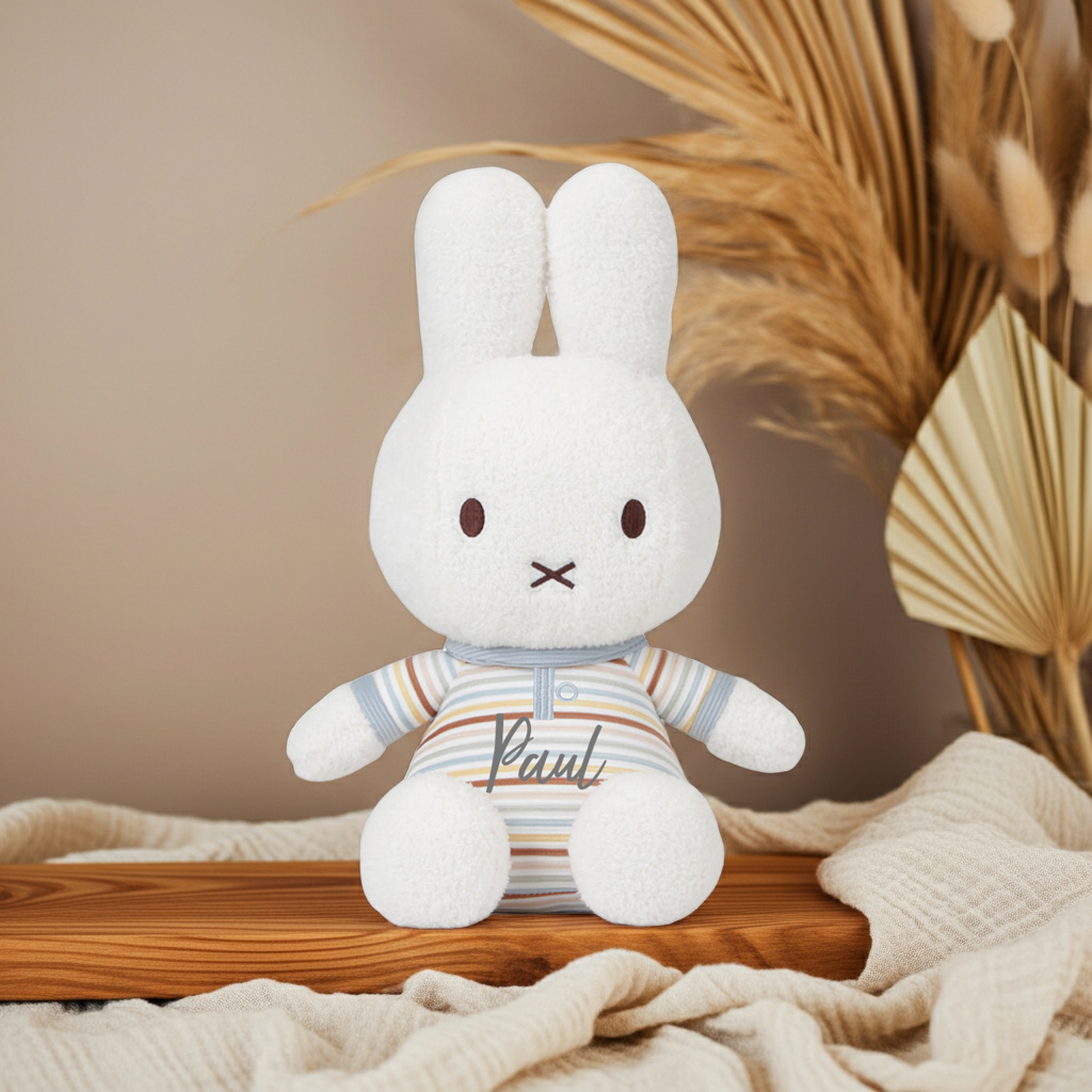 Kuscheltier Hase Vintage Sunny Stripes, 35 cm | Little Dutch x Miffy