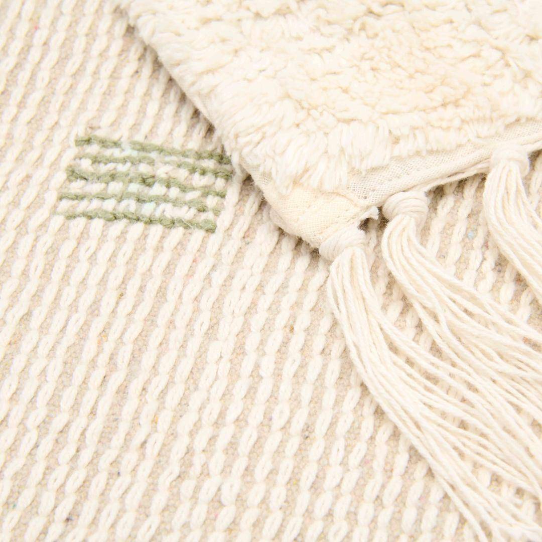 Blue/multi-colored non-slip dot rug - 120 x 170 cm | Little Dutch