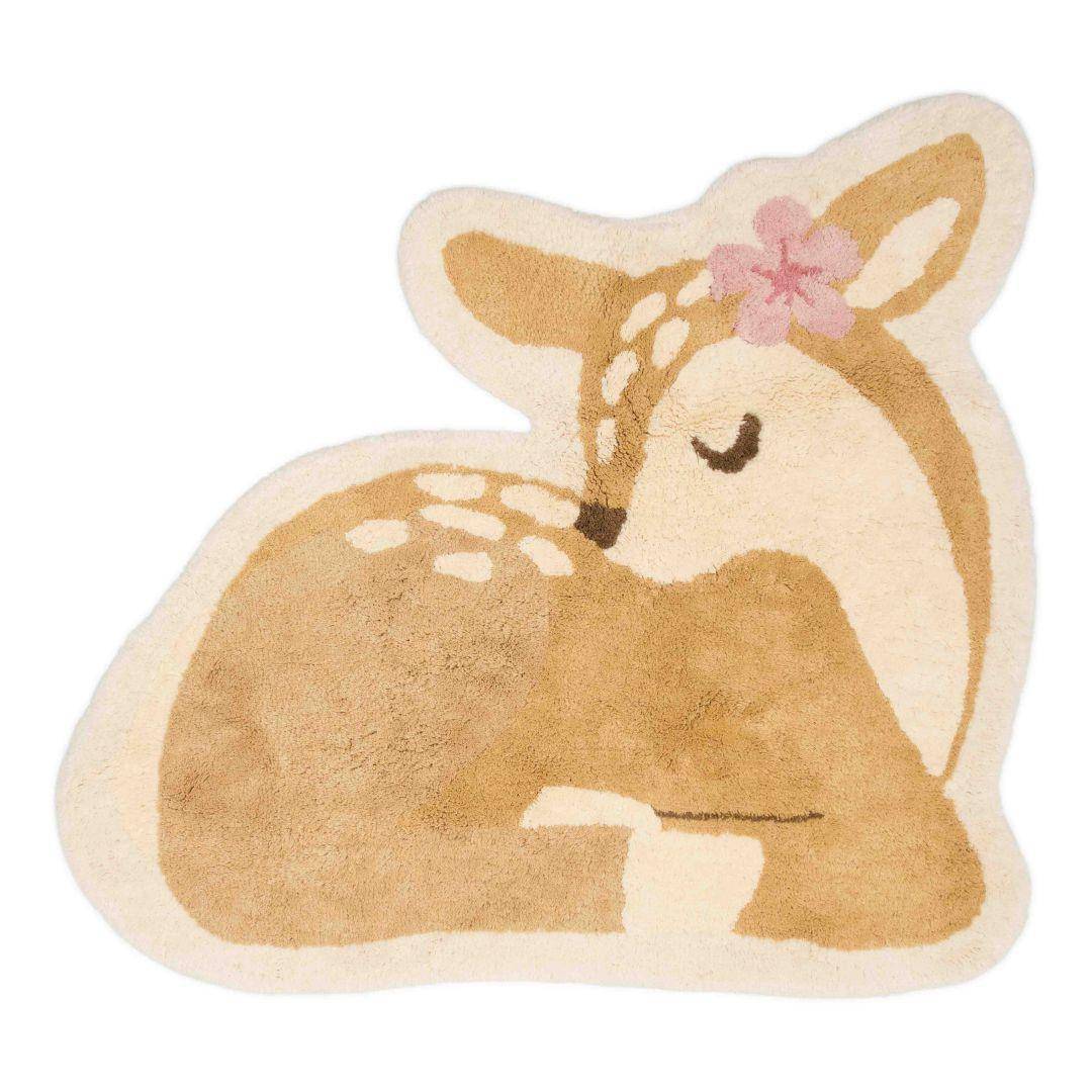 Teppich Hirsch 103 x 110 cm - Fairy Garden | Little Dutch