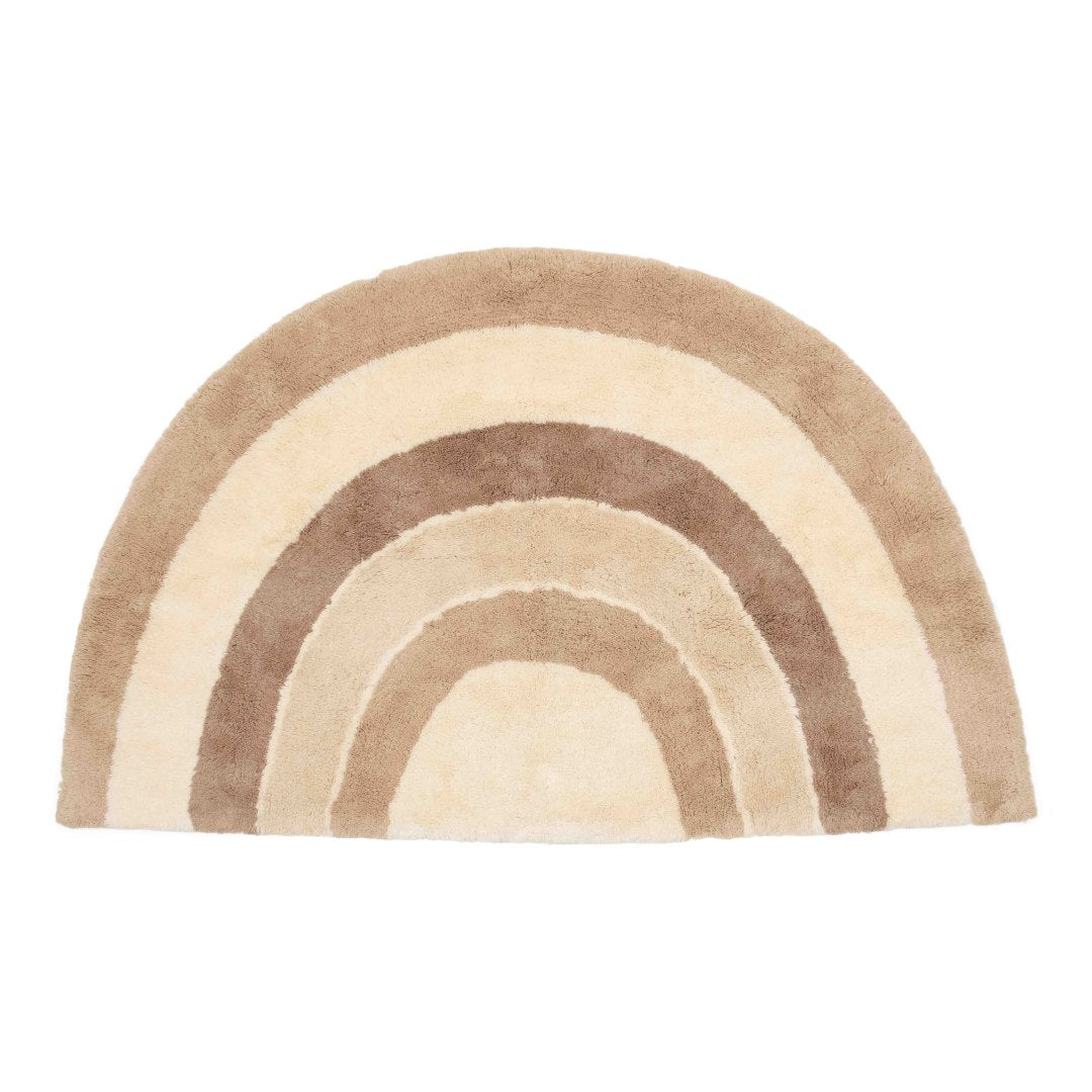 Teppich Regenbogen natur antirutsch 80 x 130 cm | Little Dutch