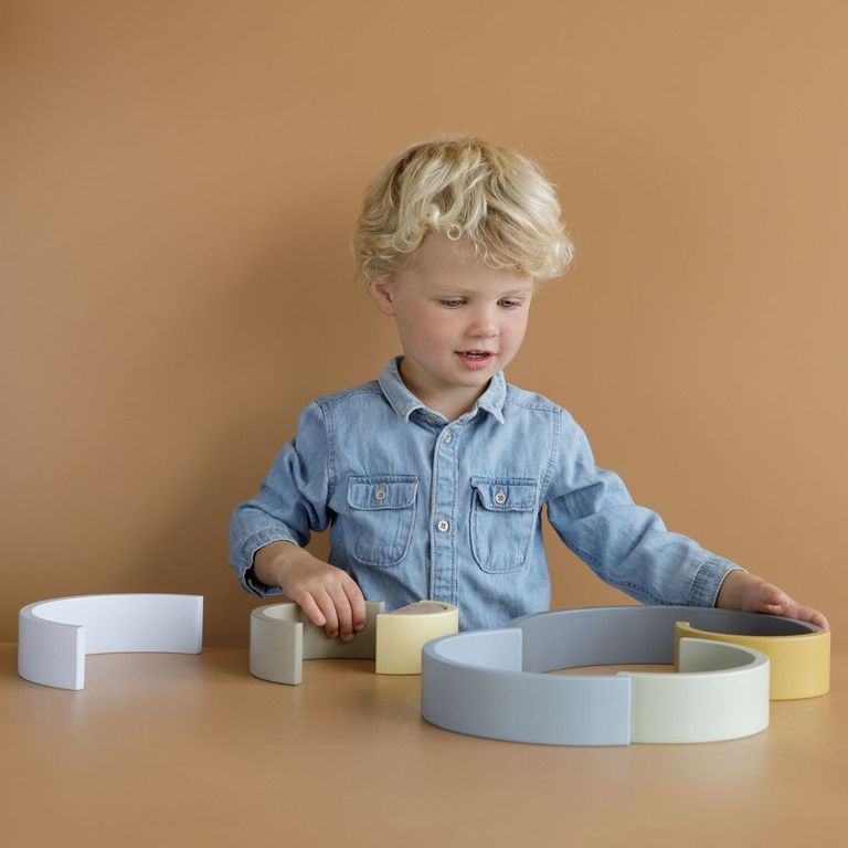 Stapelturm Regenbogen Blau - Zur Taufe