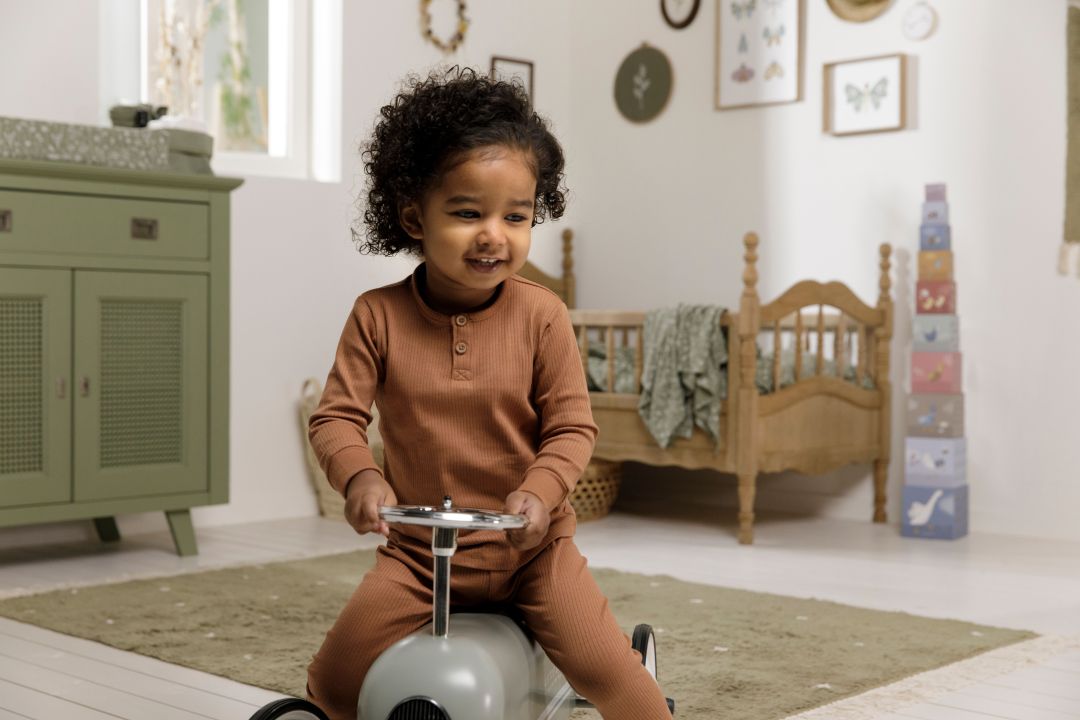 Rutschauto Retro, oliv | Little Dutch by Schmatzepuffer personalisierbar