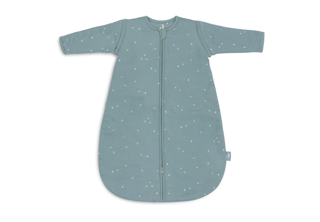 Schlafsack Newborn mit abnehmbaren Ärmeln 60cm Twinkling, Sea Green | Jollein