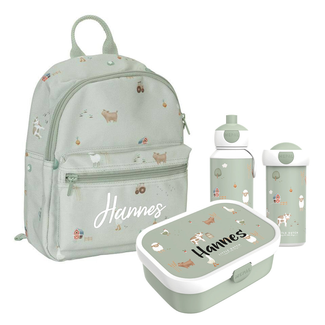 Kindergarten starter set Little Farm Little Dutch x Mepal