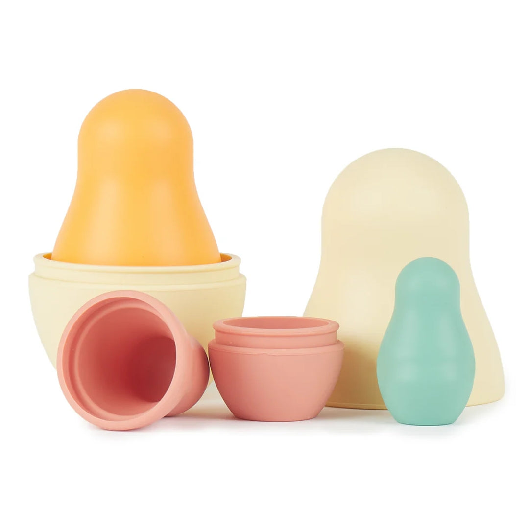 Silicone Matryoshka Tropical Vibes 4 pcs. | Bieco