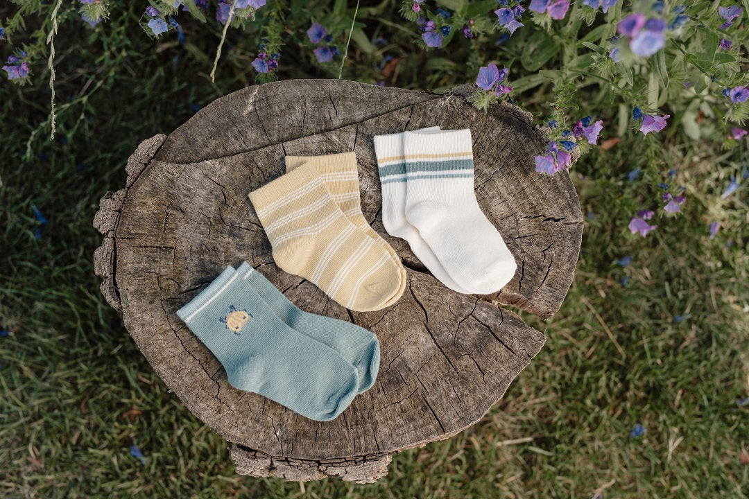Socks set with three multi - 17/19 = 6-12 months | Little Dutch