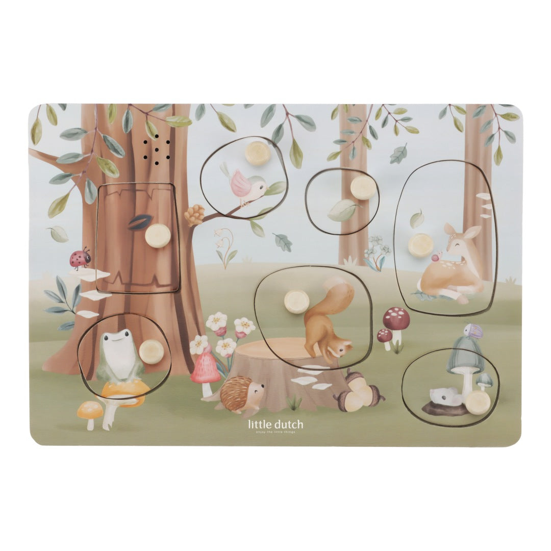 Sound gripping puzzle wood Forest Friends