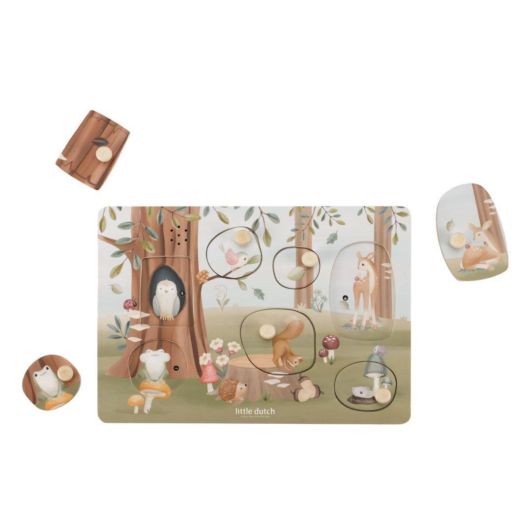 Sound-Greif-Puzzle Holz Forest Friends | Little Dutch