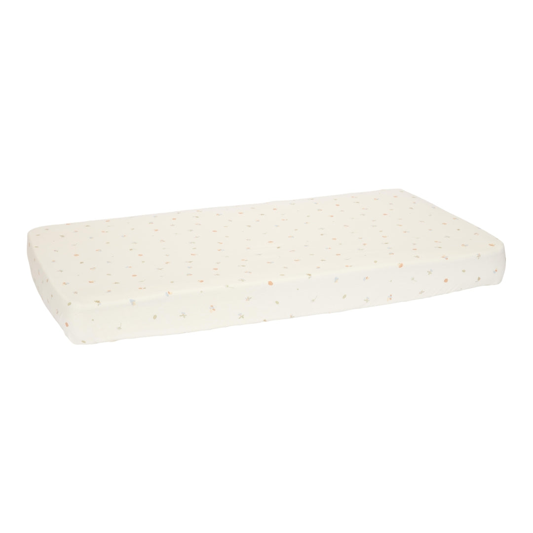 Fitted sheet for single bed Forest Treasures 90 x 200 cm | Little Dutch