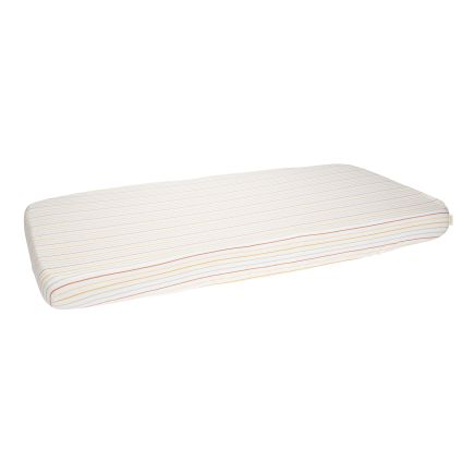Spannbettlaken Wiege Vintage Sunny Stripes 40 x 80 cm, mehrfarbig| Little Dutch