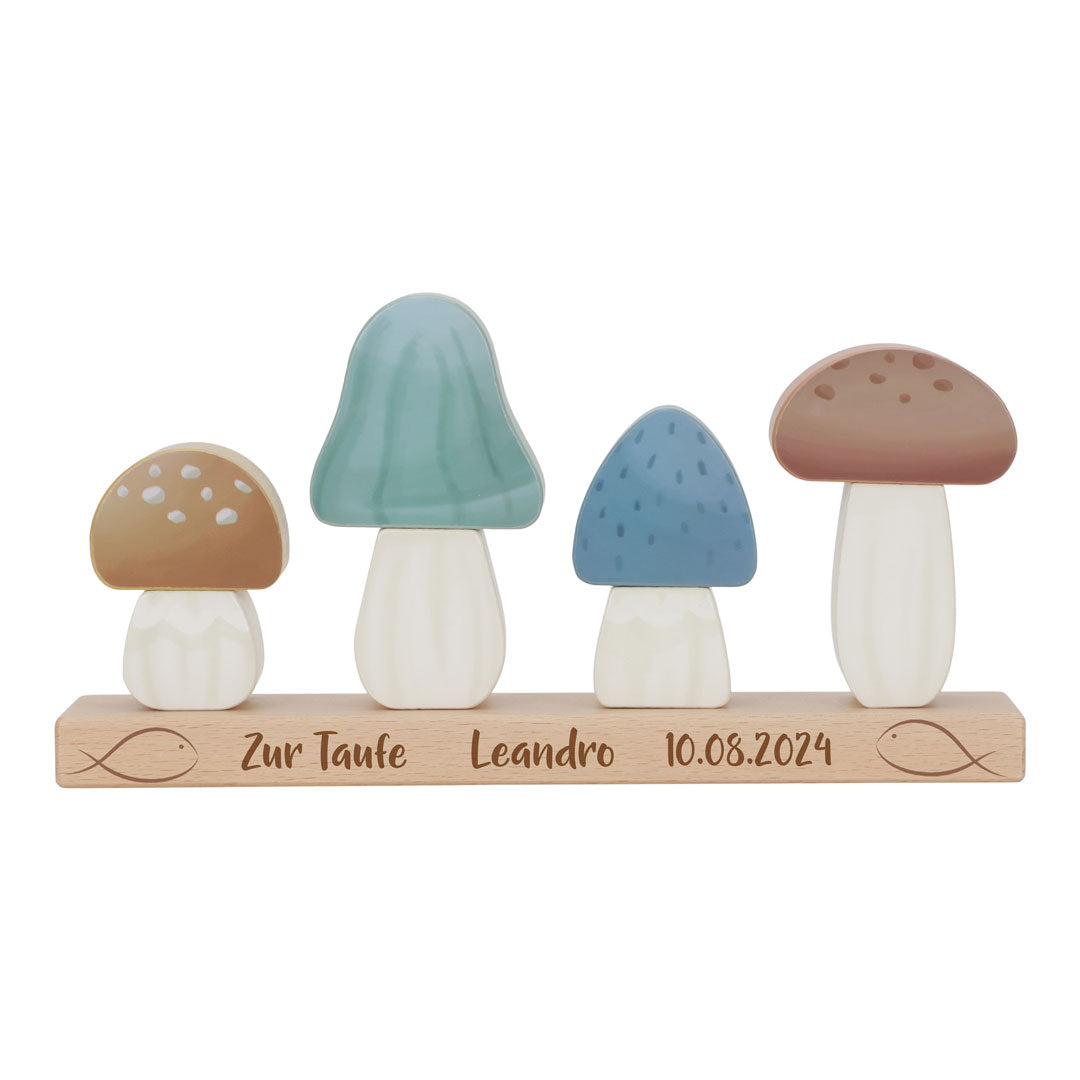 Champignons empilés – Amis de la forêt « Pour le baptême » | Little Dutch