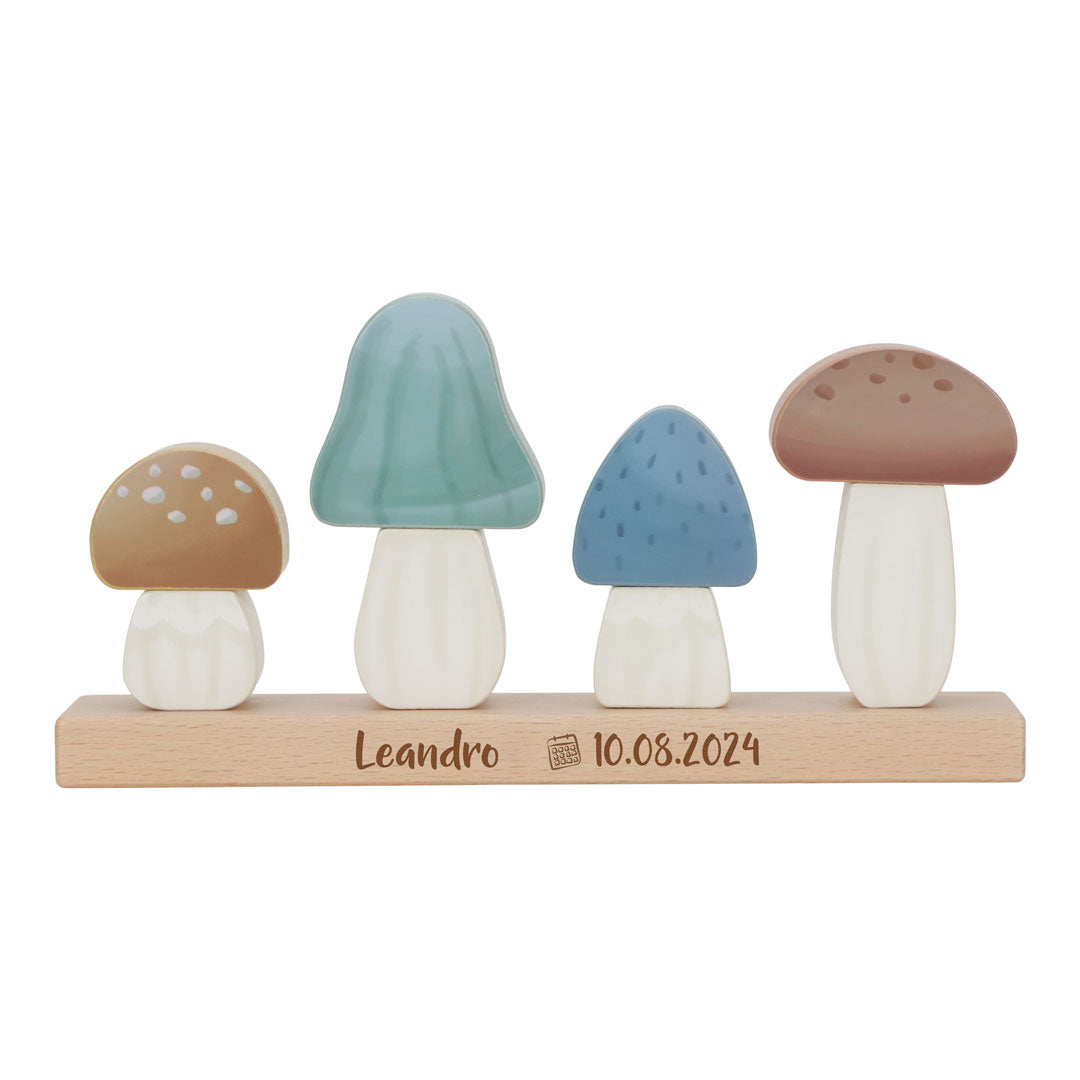 Champignons empilés – Amis de la forêt « Pour la naissance » | Little Dutch