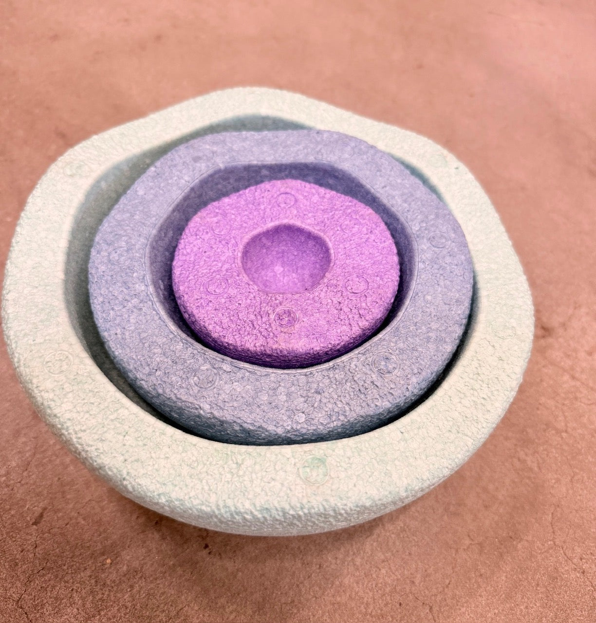 Stapelstein Inside set of 4 cool pastel | stacking stone