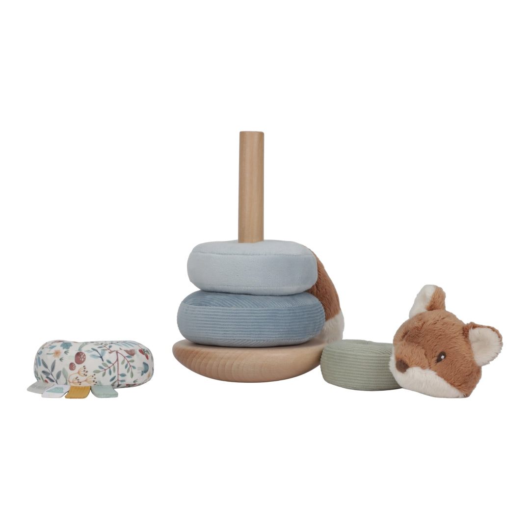 Stacking tower with rings Forest Friends | Little Dutch