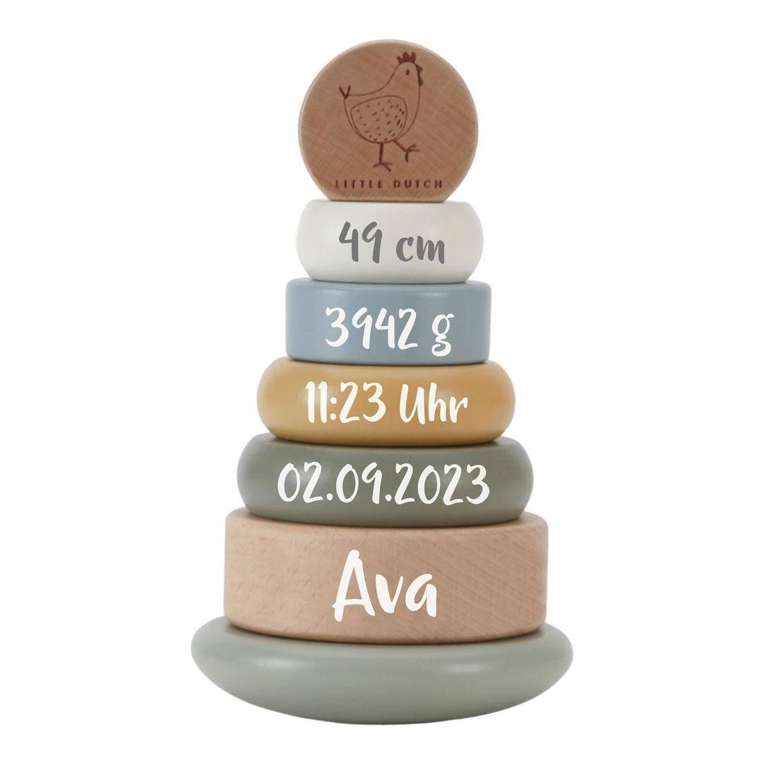 Little Farm Stacking Tower - For Birth | Little Dutch