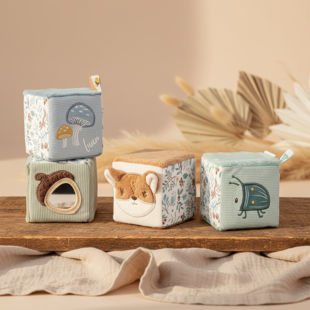 Stoff-Würfel Set Forest Friends | Little Dutch