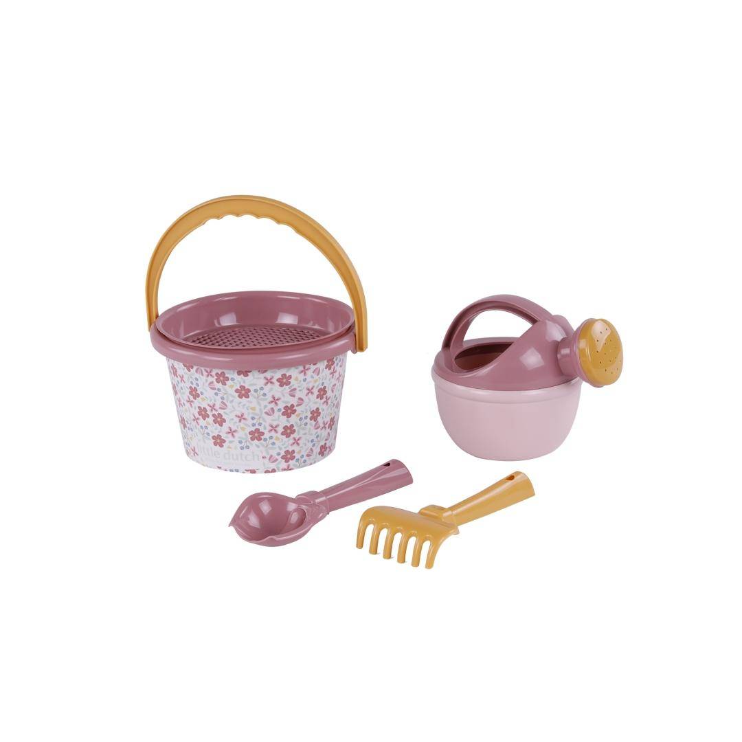 Strandset 5-teilig Pink Flowers | Little Dutch