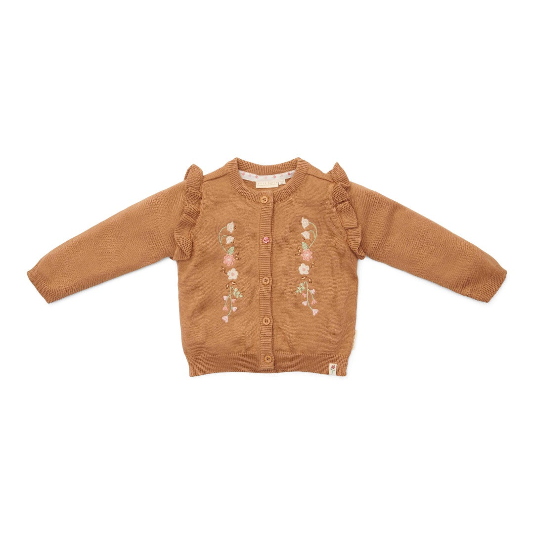 Brown cardigan - Little Farm | Little Dutch