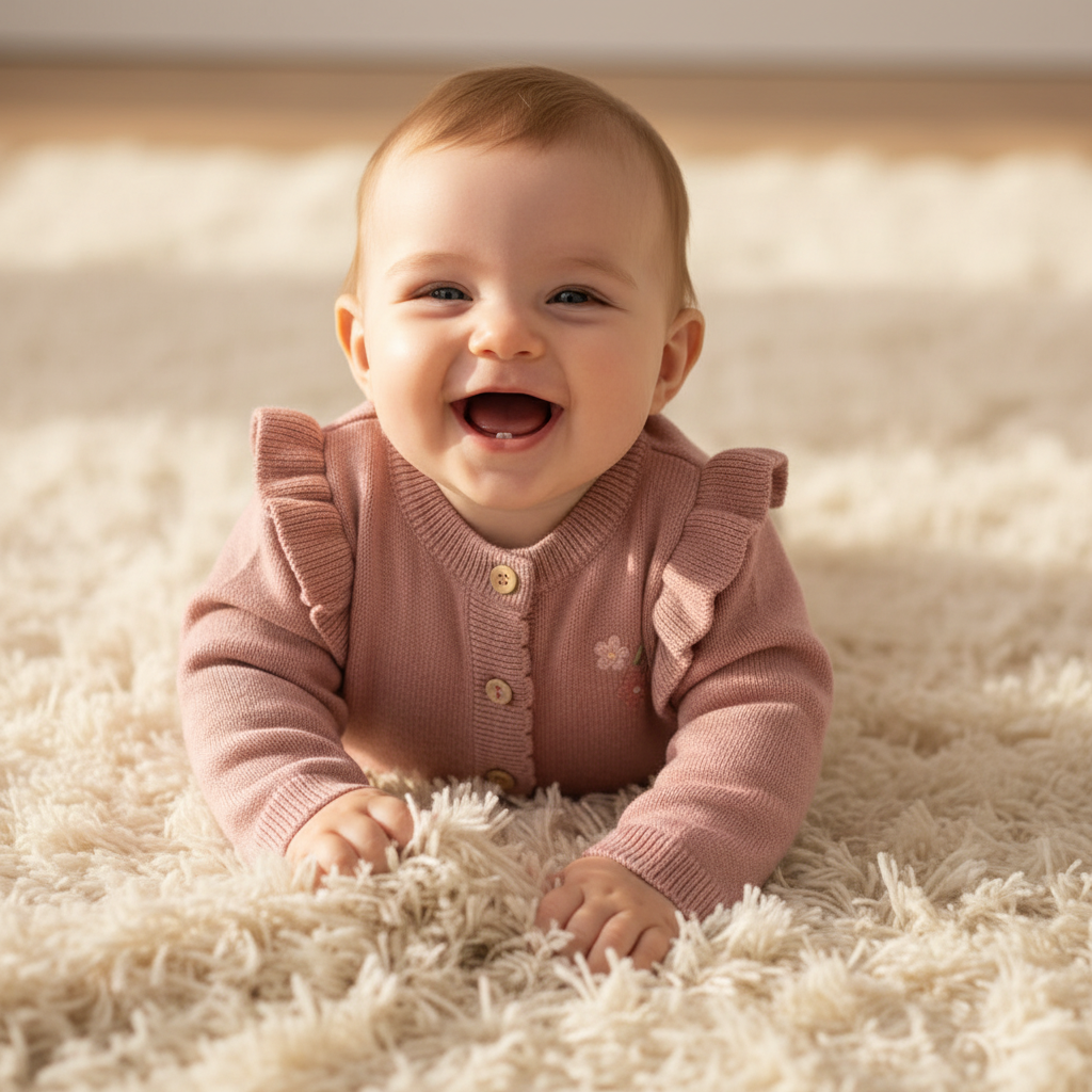 Baby Strickjacke Fairy Pink | Little Dutch