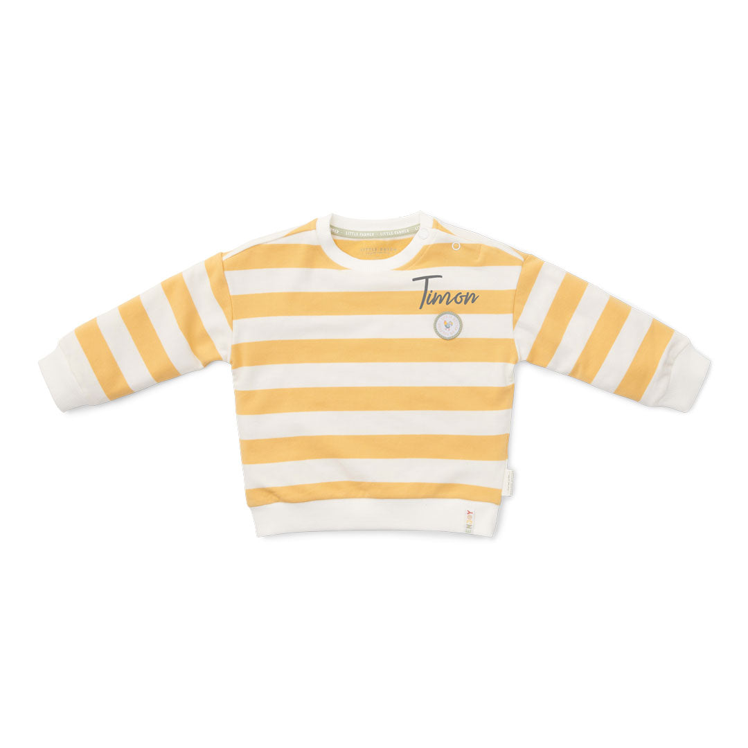 Pullover Sunny Yellow Stripes | Little Dutch
