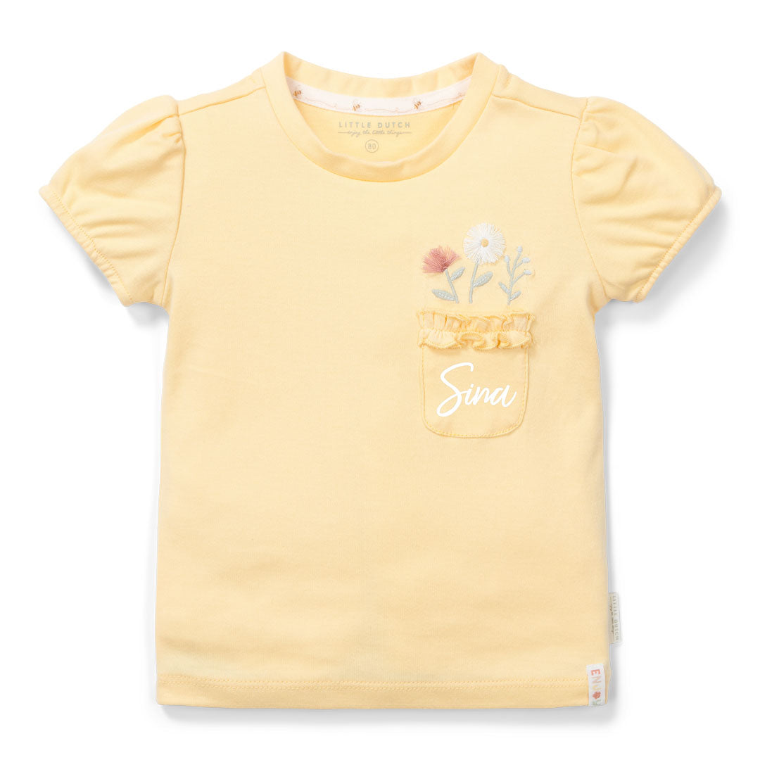 T-Shirt kurzarm Honey Yellow | Little Dutch