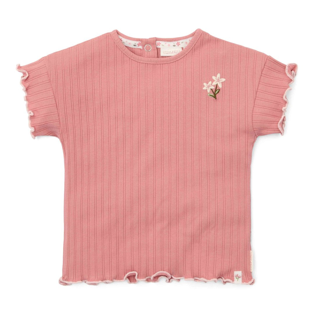 T-shirt met korte mouwen Pink Blush | Little Dutch