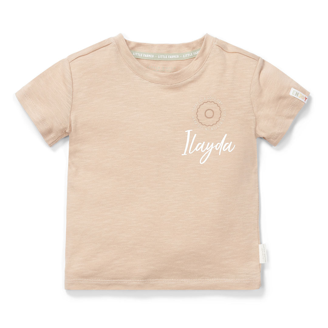 T-Shirt kurzarm Beige | Little Dutch