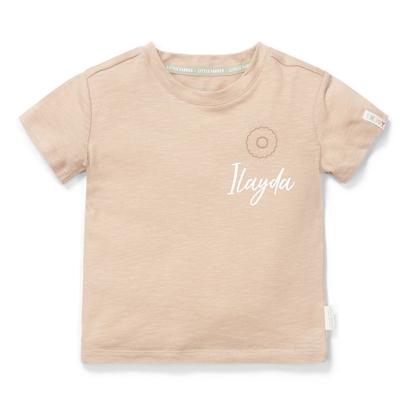 T-Shirt Beige für Kinder – Weiches Basic Shirt für Alltag & Freizeit