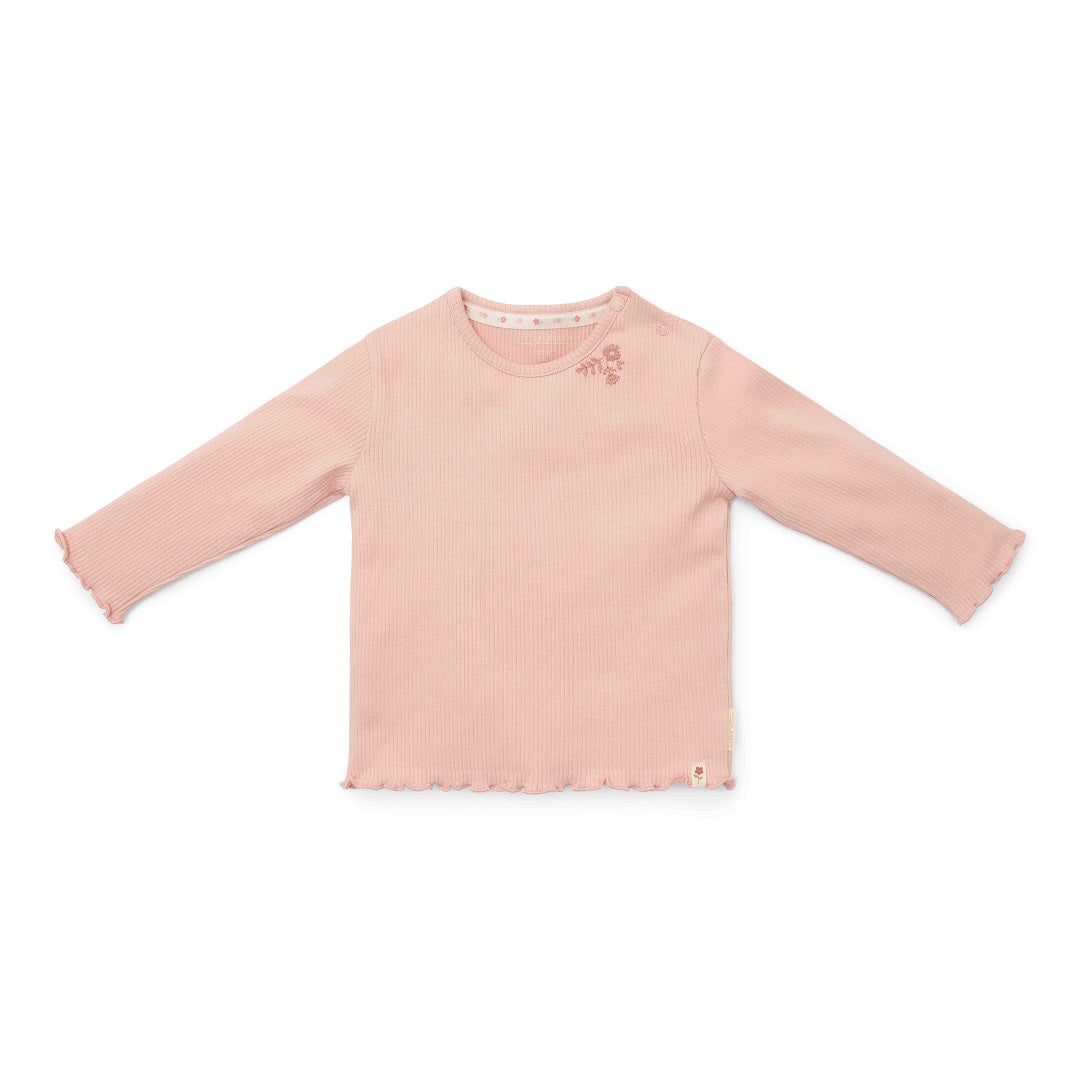 T-shirt langärmlig Soft Rose - Little Farm | Little Dutch