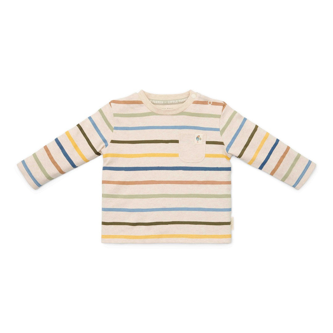 T-shirt langärmlig gestreift - Little Farm | Little Dutch