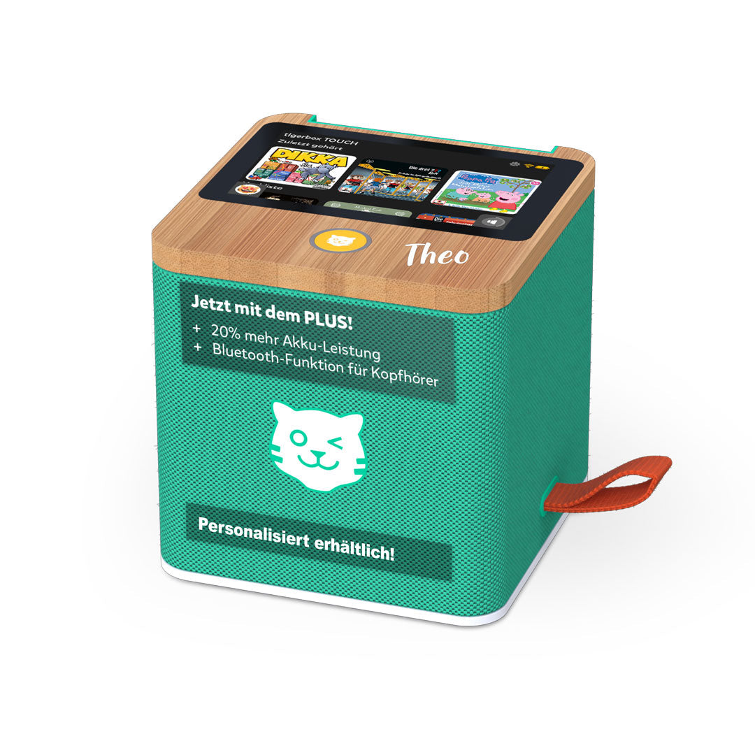 tigerbox TOUCH PLUS grün Bluetooth | by Schmatzepuffer® "personalisierbar"