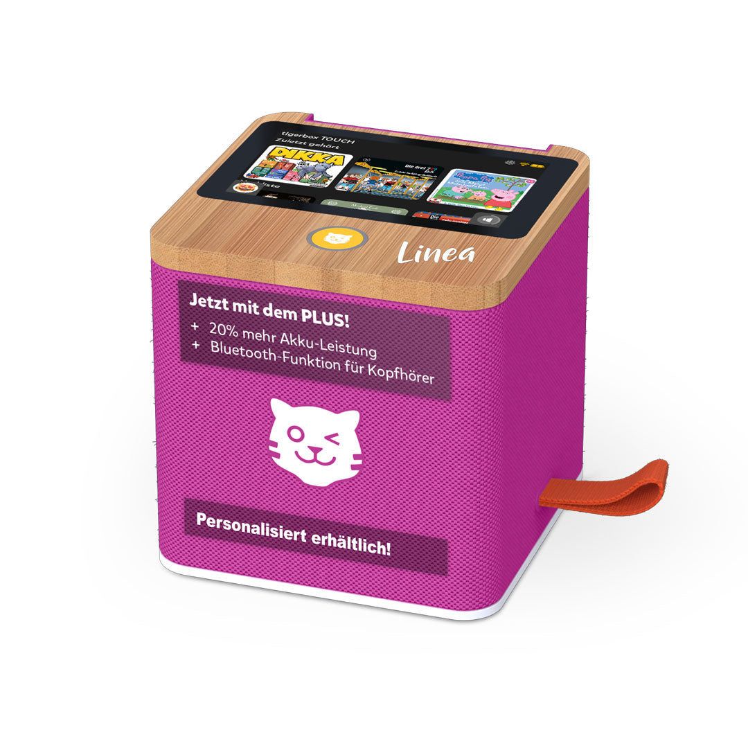 tigerbox TOUCH PLUS paars Bluetooth | door Schmatzepuffer® "aanpasbaar"