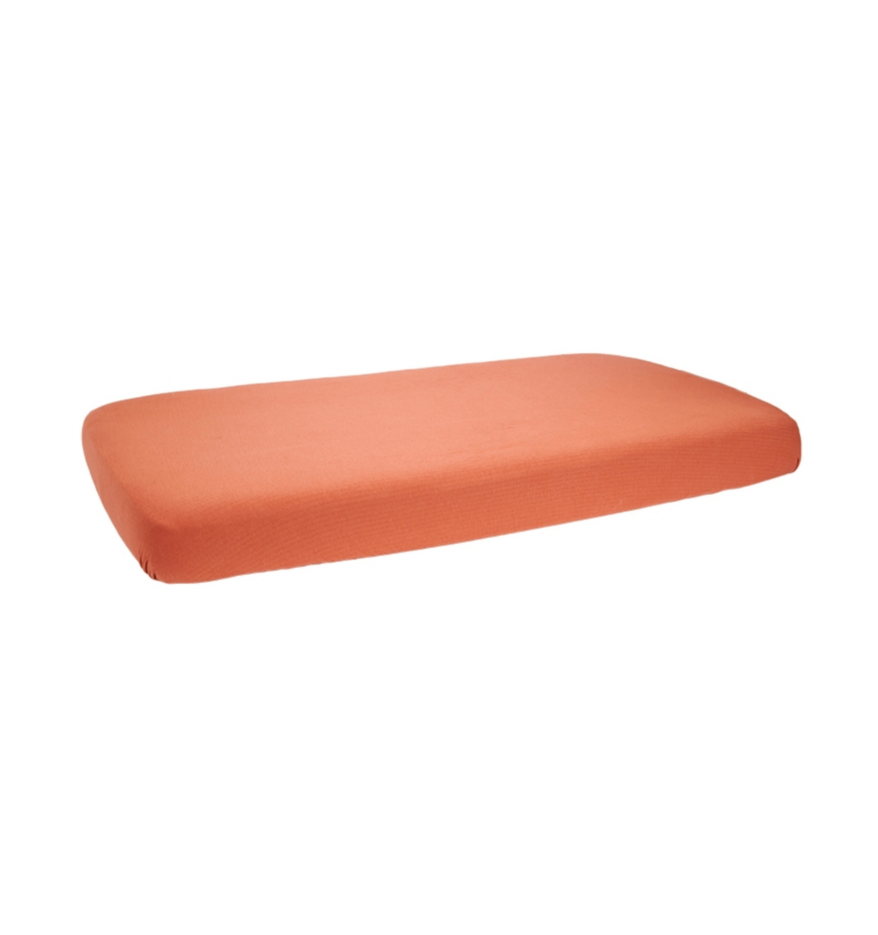 Spannbettlaken Pure rost 70 x 140/150 cm, rot | Little Dutch