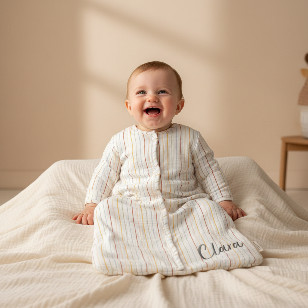 Schlafsack Winter 90 cm Vintage Sunny Stripes | Little Dutch