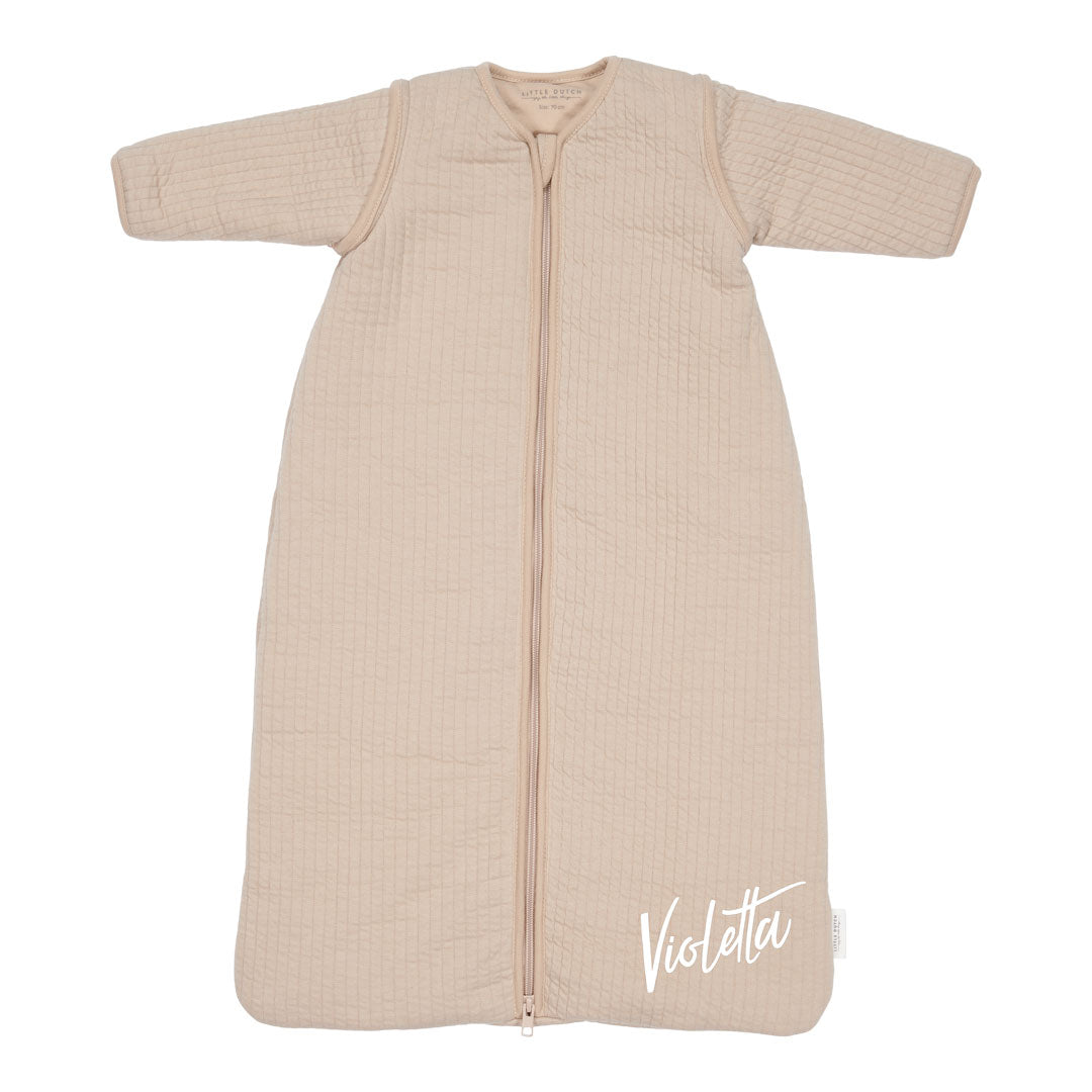 Winter sleeping bag 90 cm Pure Beige | Little Dutch