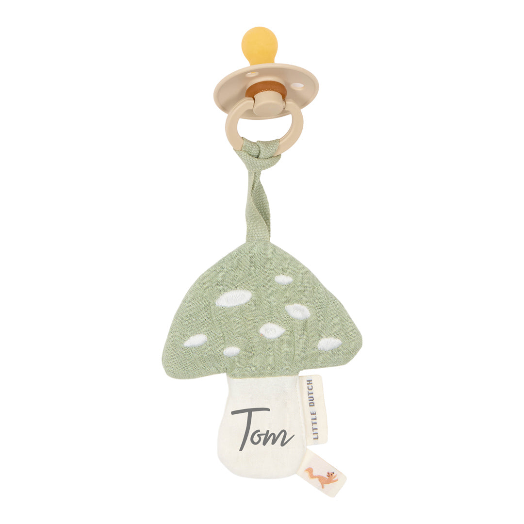 Pacifier cloth muslin mushroom | Little Dutch
