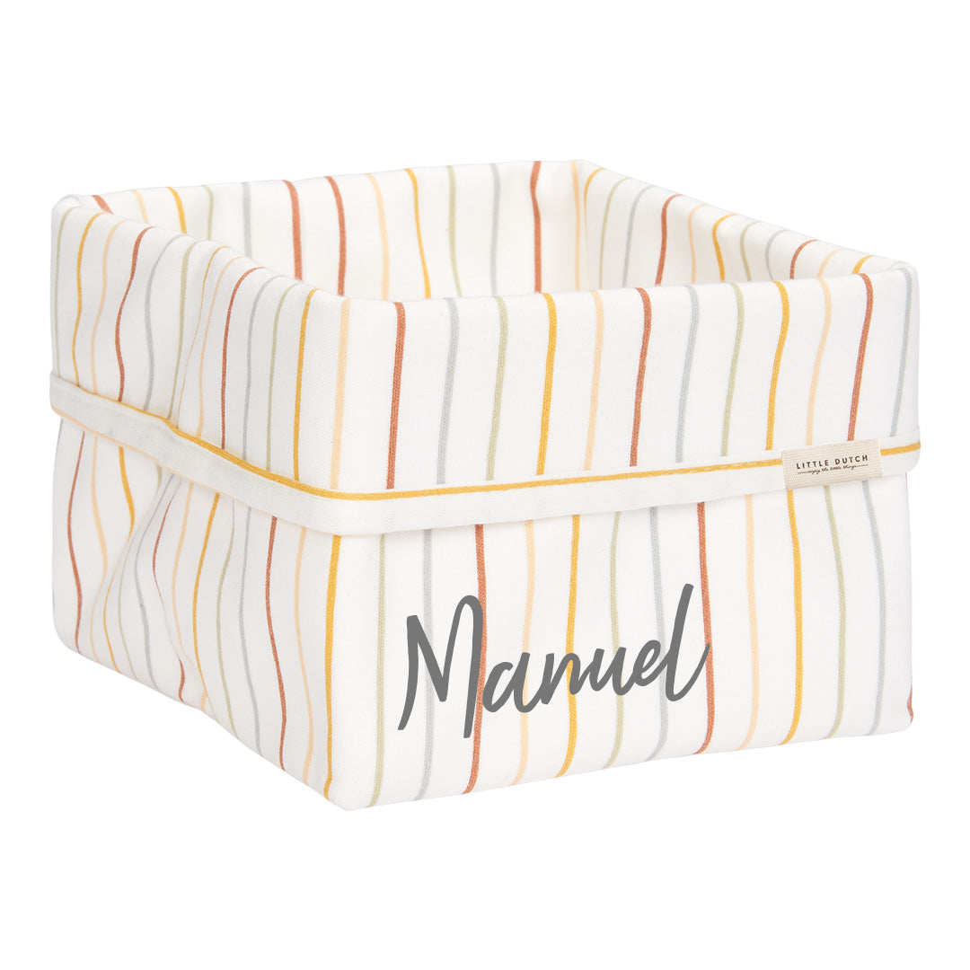 Pflegekörbchen Vintage Sunny Stripes, klein | Little Dutch