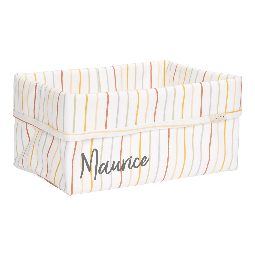 Pflegekörbchen Vintage Sunny Stripes, groß | Little Dutch