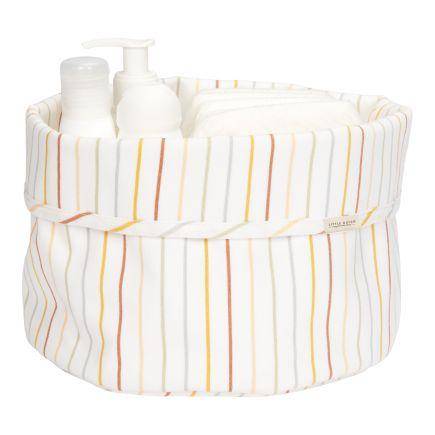 Nursing basket Vintage Sunny Stripes, round | Little Dutch