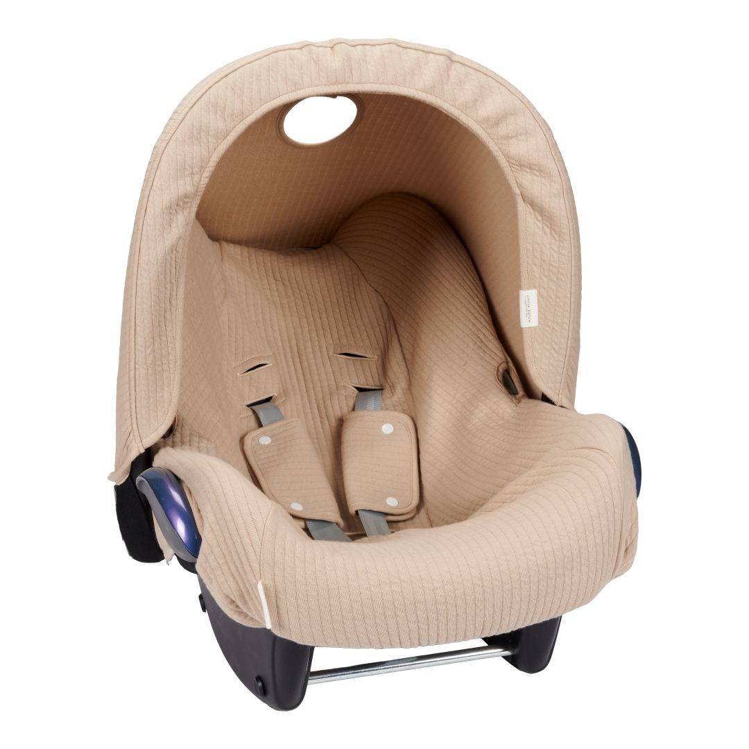 Baby Autostoel Zonnekap 0+ Pure Beige | Little Dutch